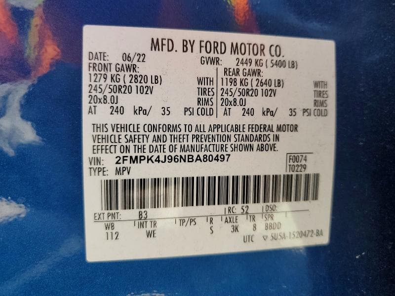 2022 FORD EDGE SEL 13