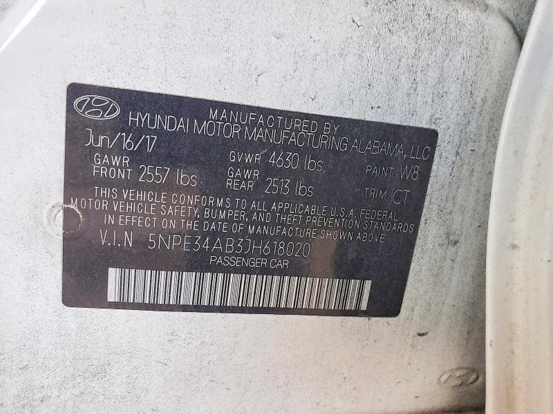 2018 HYUNDAI SONATA SPORT 2.0T 12