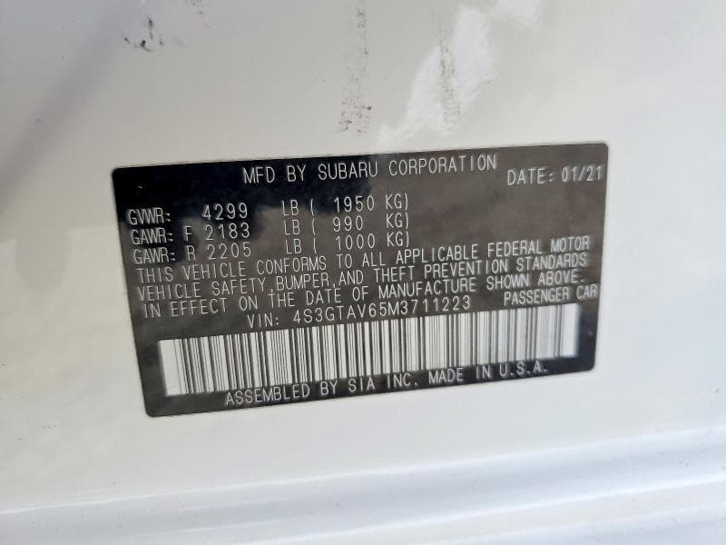 2021 SUBARU IMPREZA PREMIUM 14