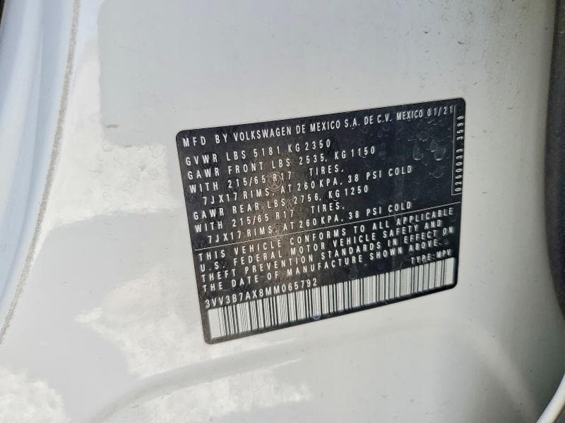 2021 VOLKSWAGEN TIGUAN SE 13