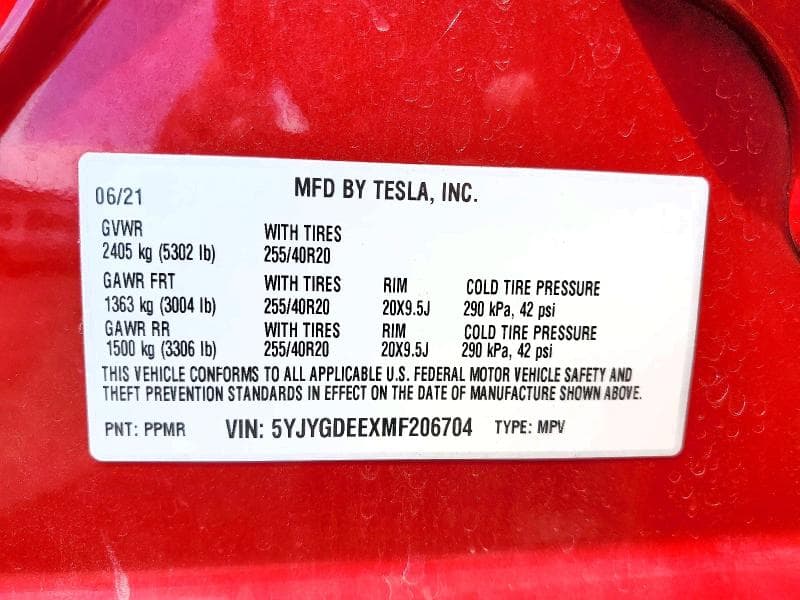 2021 TESLA MODEL Y 12