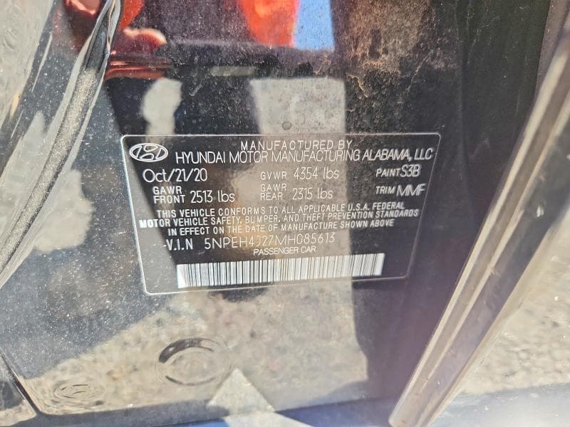 2021 HYUNDAI SONATA LIMITED 12