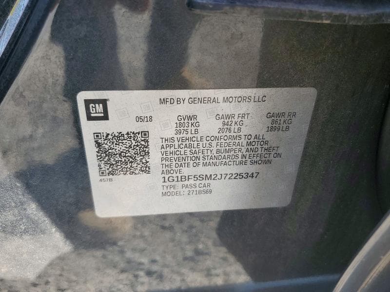 2018 CHEVROLET CRUZE PREMIER 12