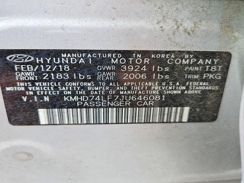 2018 HYUNDAI ELANTRA SE 12