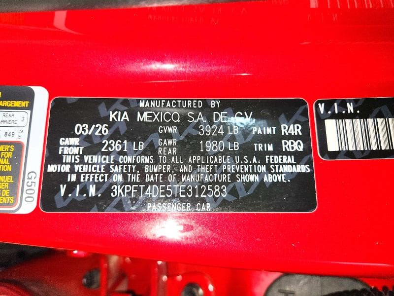 2026 KIA K4 LXS 12