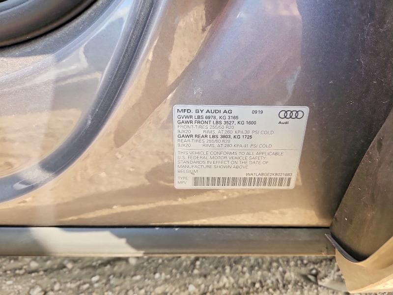 2019 AUDI E-TRON PREMIUM PLUS 12