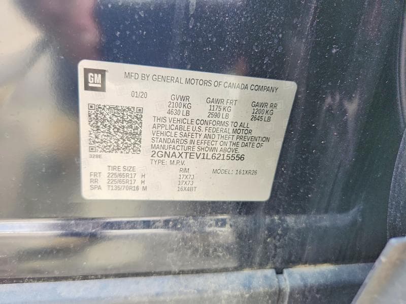2020 CHEVROLET EQUINOX LT 13