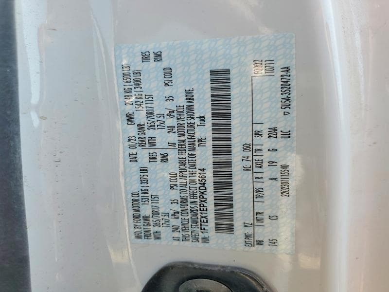 2023 FORD F150 SUPER CAB 12