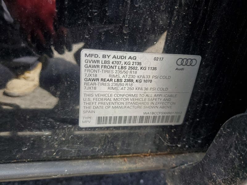 2017 AUDI Q3 PREMIUM 13