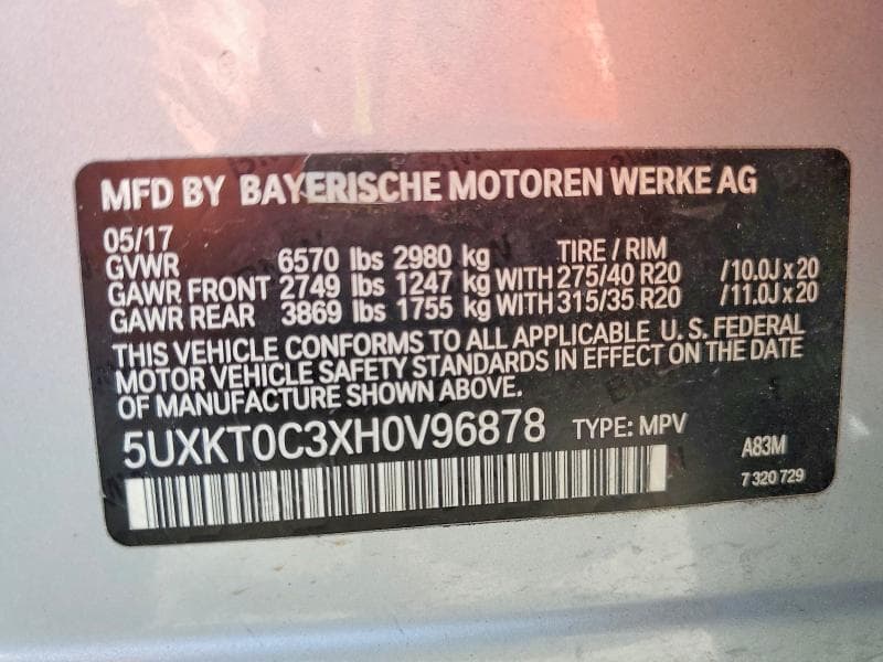 2017 BMW X5 XDR40E 13