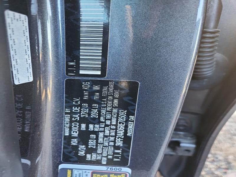 2024 KIA FORTE LX 13