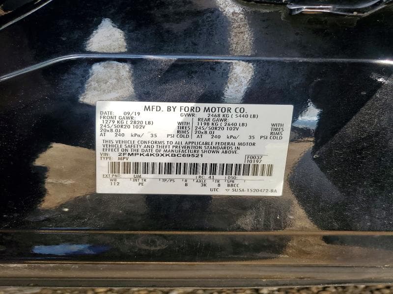 2019 FORD EDGE TITANIUM 13