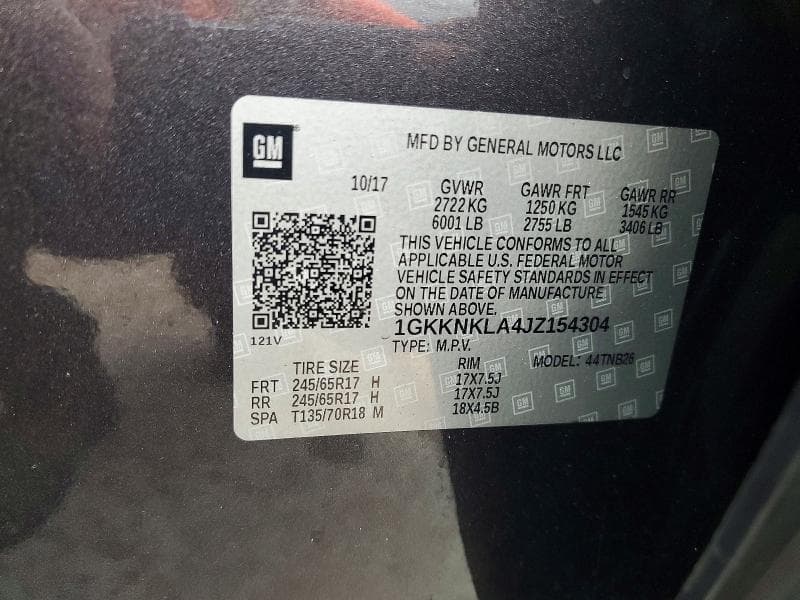 2018 GMC ACADIA SLE 13