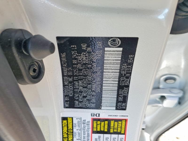 2024 LEXUS ES 350 BASE 12