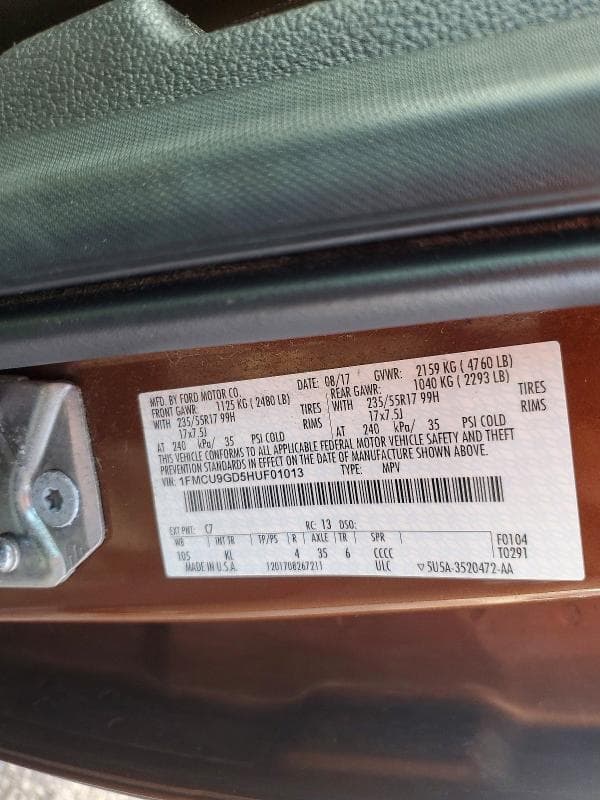 2017 FORD ESCAPE SE 13
