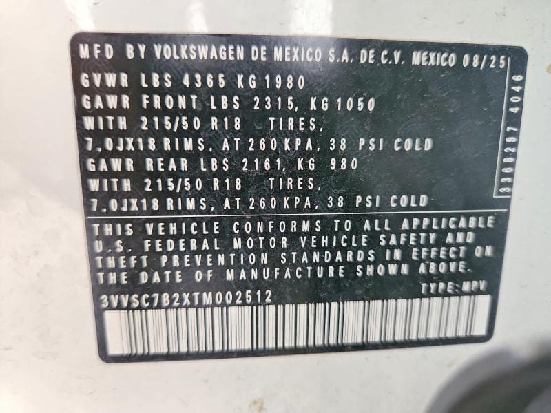 2026 VOLKSWAGEN TAOS SE 13