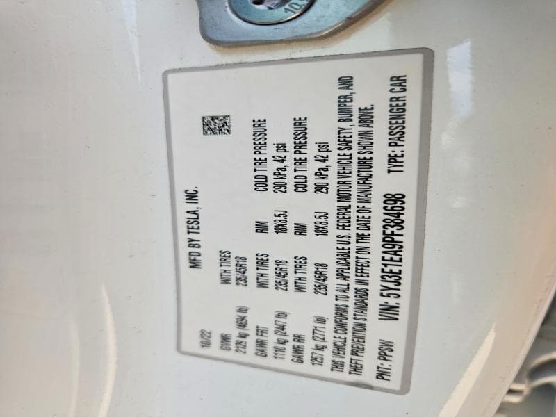 2023 TESLA MODEL 3 12