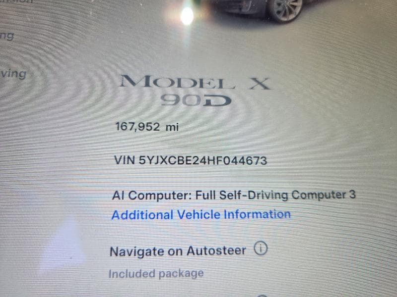 2017 TESLA MODEL X 9