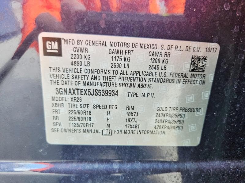 2018 CHEVROLET EQUINOX LT 14