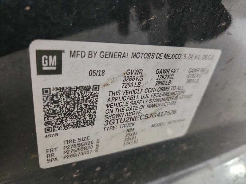 2018 GMC SIERRA K1500 SLT 12