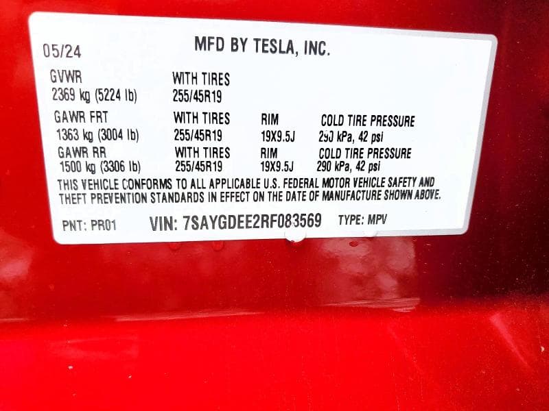2024 TESLA MODEL Y 12