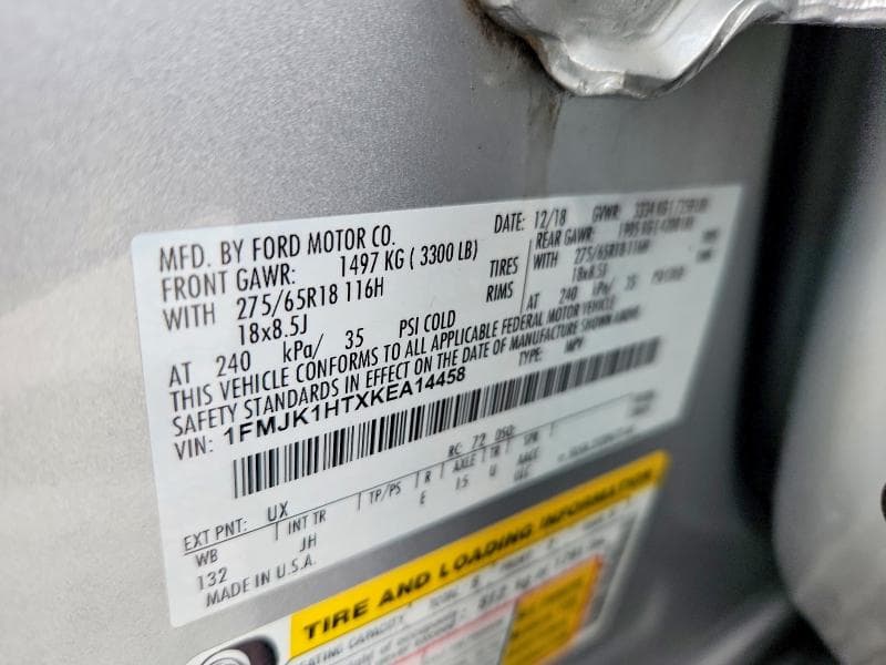 2019 FORD EXPEDITION MAX XLT 13
