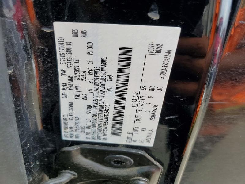 2018 FORD F150 SUPERCREW 12