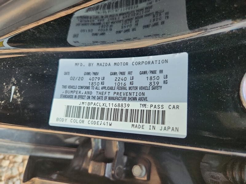 2020 MAZDA 3 SELECT 12