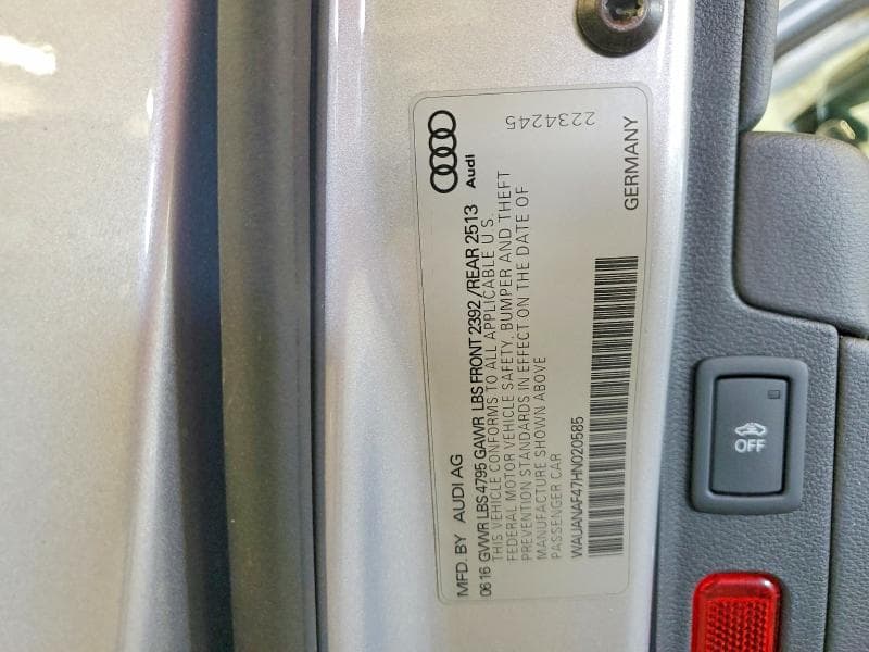 2017 AUDI A4 PREMIUM 13