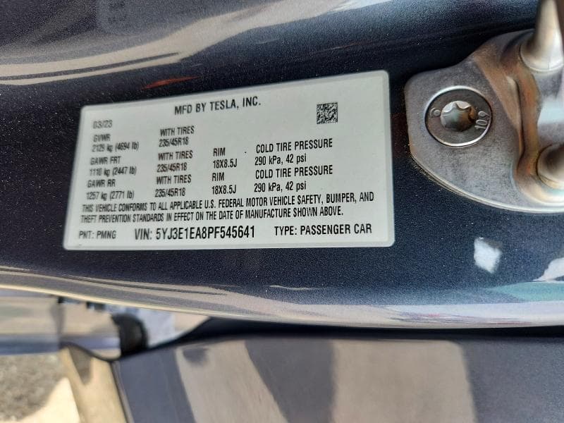 2023 TESLA MODEL 3 12