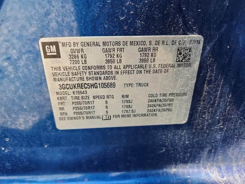 2017 CHEVROLET SILVERADO K1500 LT 13