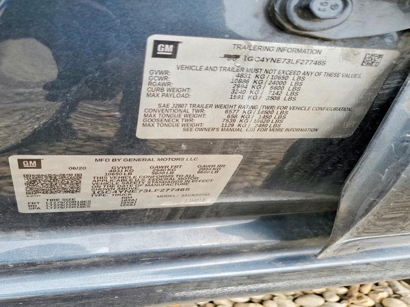 2020 CHEVROLET SILVERADO K2500 HEAVY DUTY LT 12