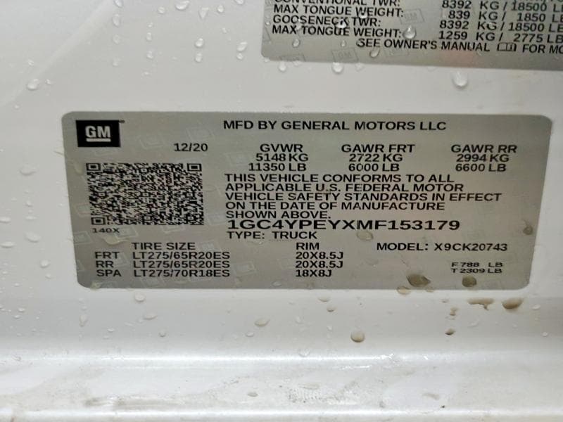 2021 CHEVROLET SILVERADO K2500 HEAVY DUTY LTZ 13