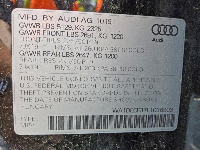 2020 AUDI Q3 PREMIUM S LINE 13