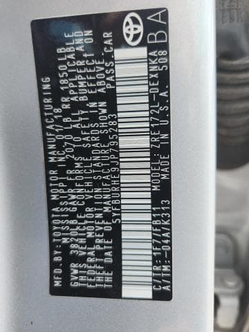 2018 TOYOTA COROLLA LE 12
