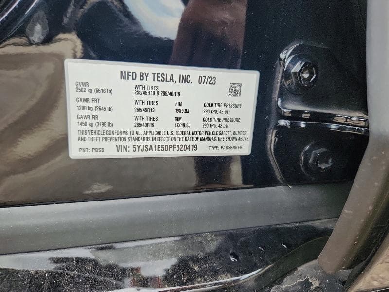 2023 TESLA MODEL S 12
