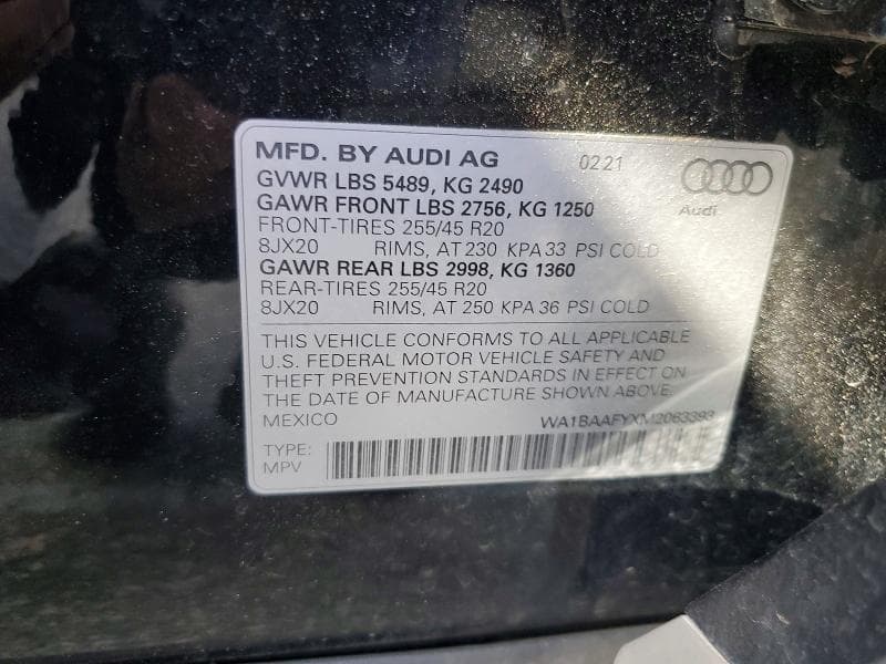2021 AUDI Q5 PREMIUM PLUS 14