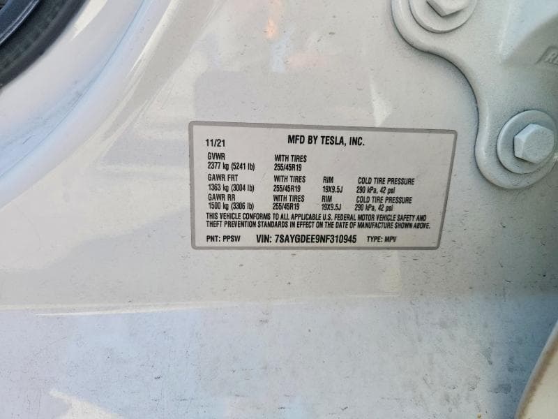 2022 TESLA MODEL Y 12