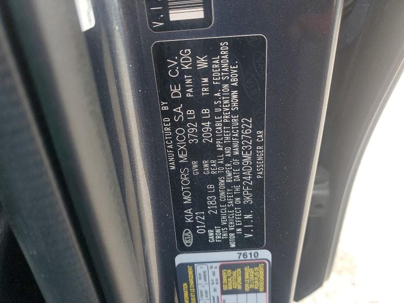 2021 KIA FORTE LXS 12