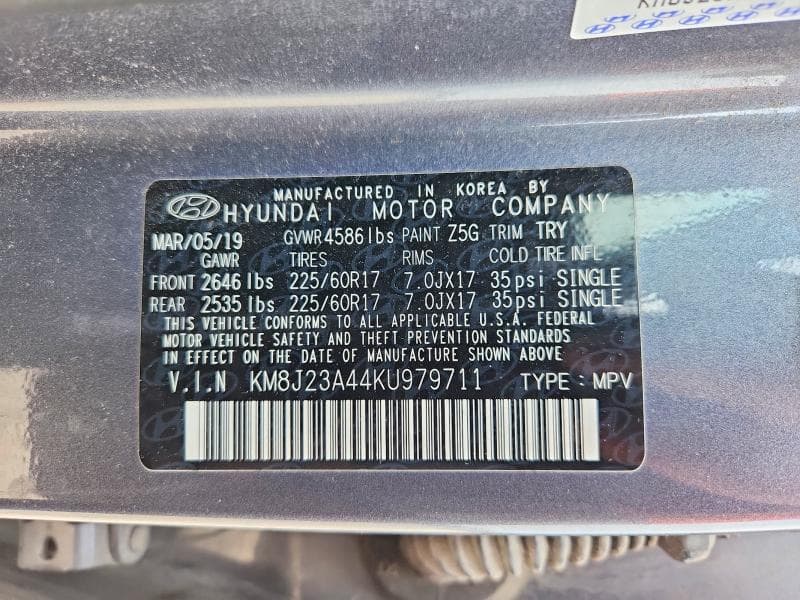 2019 HYUNDAI TUCSON SE 13