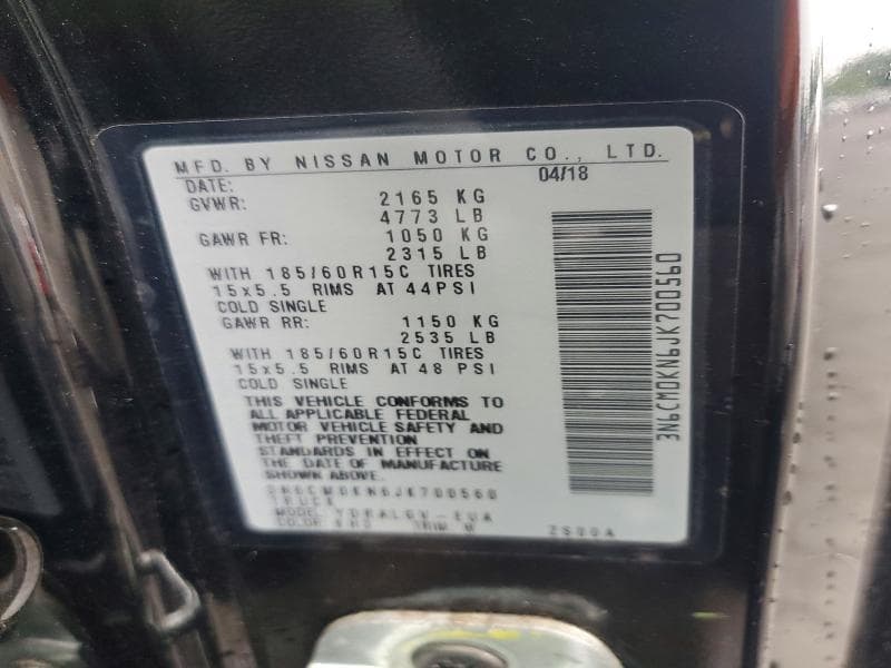 2018 NISSAN NV200 SV 13