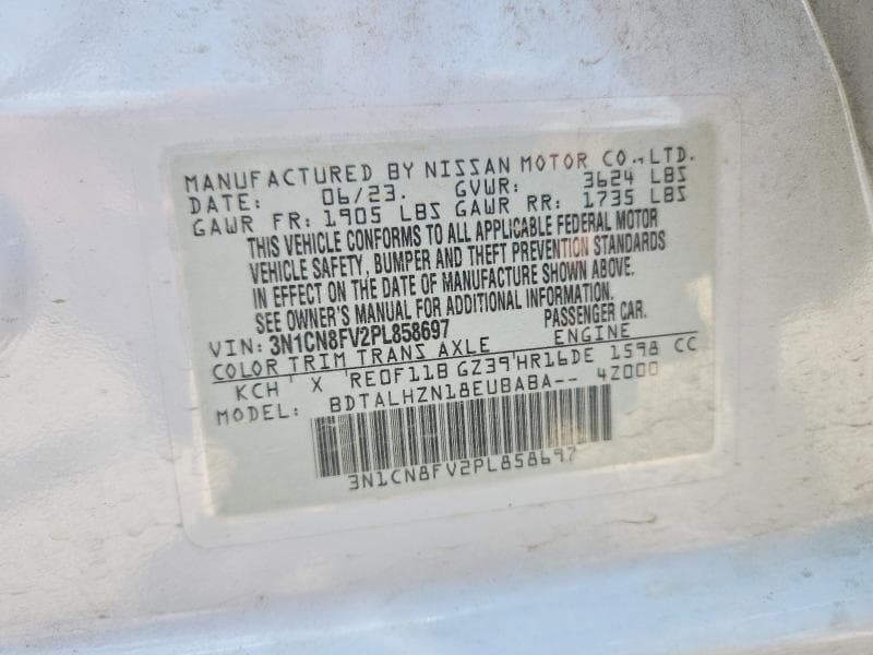 2023 NISSAN VERSA SR 13