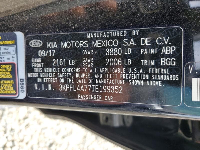 2018 KIA FORTE LX 12