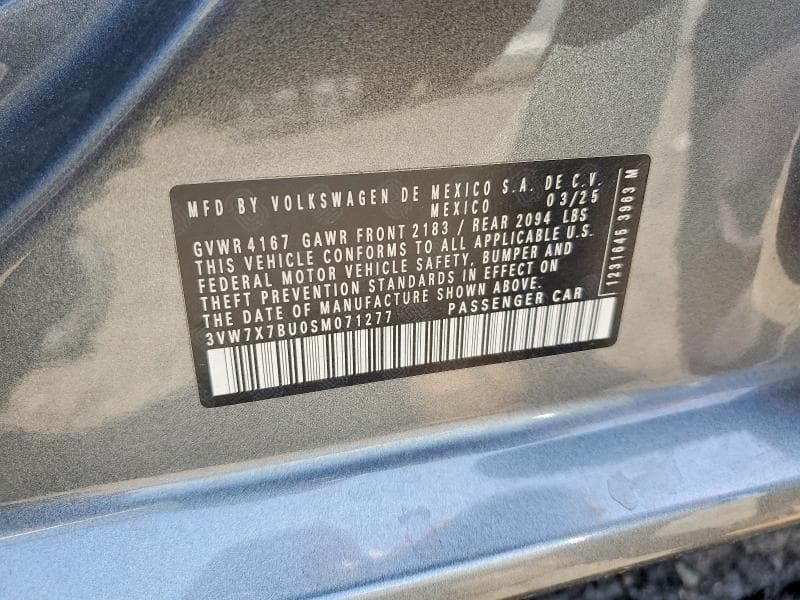 2025 VOLKSWAGEN JETTA SE 12