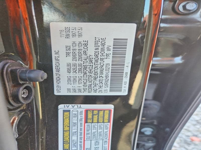 2017 HONDA CR-V EXL 13