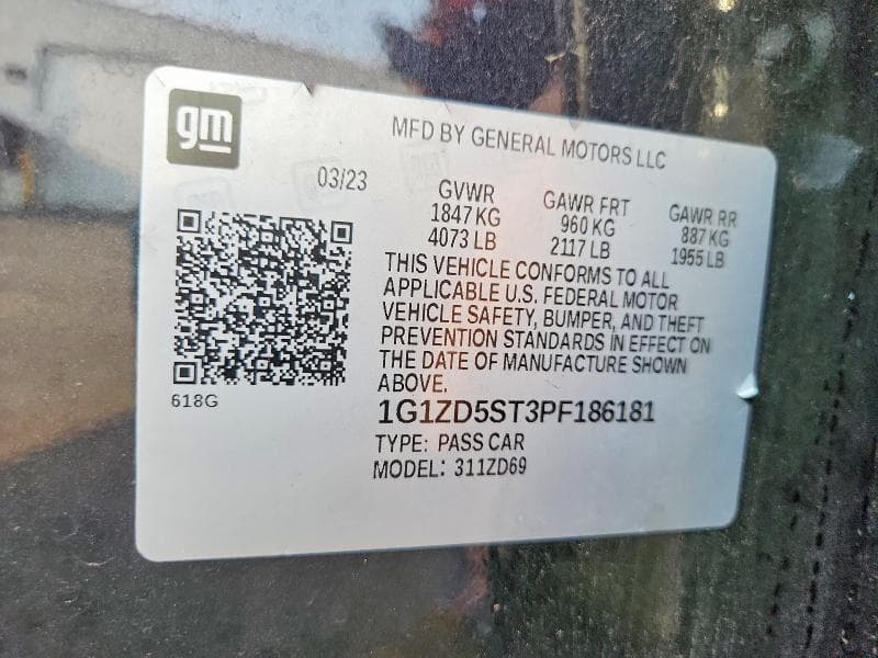 2023 CHEVROLET MALIBU LT 12