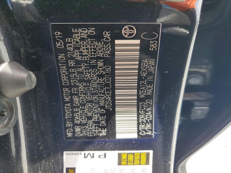 2020 TOYOTA COROLLA SE 12