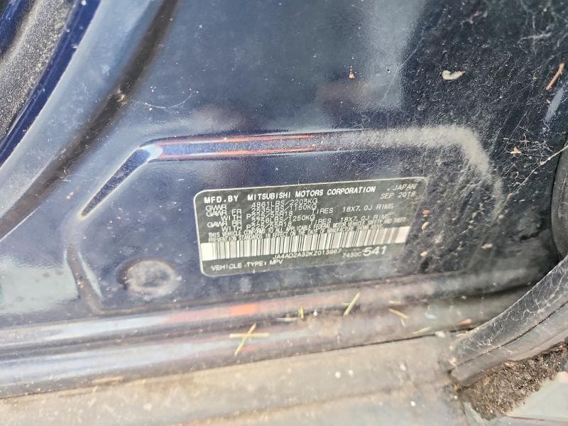 2019 MITSUBISHI OUTLANDER ES 12