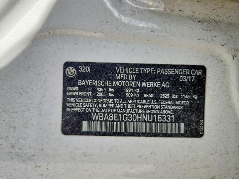 2017 BMW 320 I 12