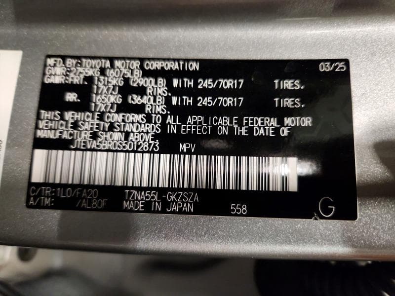 2025 TOYOTA 4RUNNER SR5 14